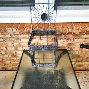 Outdoor bird cage , small - metal 👌